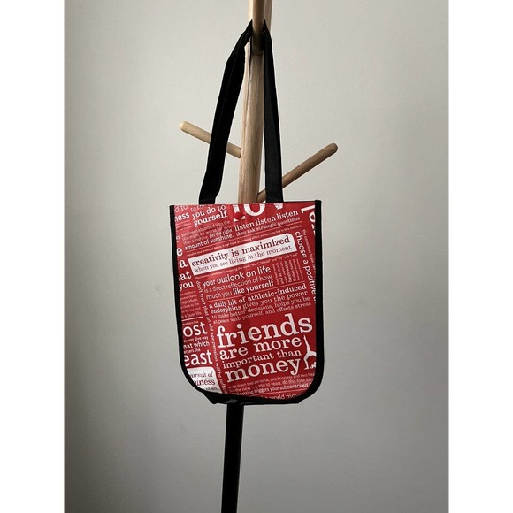Lululemon Reusable Friends Mantra Small Snap Tote Bag - Picture 1 of 7